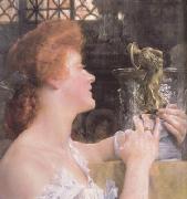 Alma-Tadema, Sir Lawrence The Golden Hour (mk23) Sweden oil painting artist